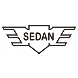 Aeronca Sedan Aircraft Logo,Decal/Sticker 5.75''h x 13.25''w!