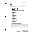 General Electric CJ610 Turbojet Engine Maintenance Manual SEI-186