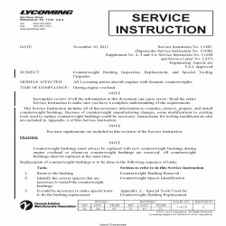 Lycoming Service Instruction NO.1143C 2011