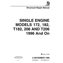 Cessna Model 172, 182, T182, 206 and T206, 1996 And On Structural Repair Manual SESR