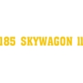 Cessna Skywagon 180 II Aircraft Logo,Decal/Sticker 1.5''h x 16.5''w!