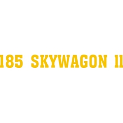 Cessna Skywagon 180 II Aircraft Logo,Decal/Sticker 1.5''h x 16.5''w!
