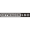 Cessna Skywagon 180 Aircraft Logo,Decal 1 1/4''h x 14 1/2''w!