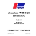 Piper Cherokee Warrior PA-28-151, PA-28-161 Service Manual 761-539_v2023