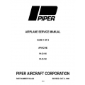Piper Apache PA-23-150 & PA-23-160 Service Manual $13.95 Part # 752-422