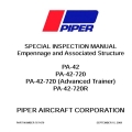 Piper PA-42, PA-42-720, PA-42-720R Special Inspection Manual Empennage and Associated Structure 767-079