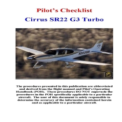 Cirrus SR22 G3 Turbo Pilots Checklist