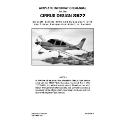 Cirrus Design SR22 Airplane Information Manual 20880-002