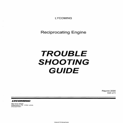 Lycoming SSP-475 Reciprocating Engine Trouble Shooting Guide 2006