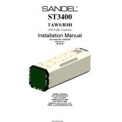 Sandel ST3400 TAWS/RMI With Traffic Capability Installation Manual 82002-IM