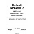 Beechcraft Model 2000 Starship 1 Pilot's Operating Manual PIN 122-590013-39