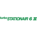 Cessna Turbo Stationair 6 II Aircraft Logo,Decal/Sticker 1 1/2''h x 18 1/4''w!