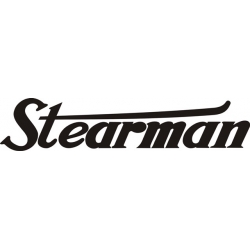 Stearman Decal/Sticker 4" high by 19" wide!