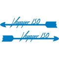 Stinson Voyager 150 Aircraft Decal/Sticker 2.5''h x 8.5''w!