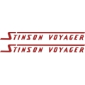 Stinson Voyager Aircraft Decal,Sticker 1 3/4''h x 18 1/2''w!