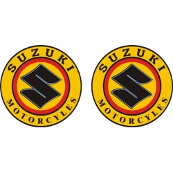 Suzuki Motorcycle Decal/Vinyl Sticker 3" wide 3" high!