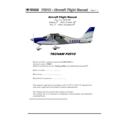 Tecnam P2010 Aircraft Flight Manual Revision 2