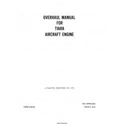 Continental TIARA Aircraft Engine Overhaul Manual X30144