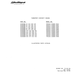 Garrett TPE331-12 Illustrated Parts Catalog 72-00-78