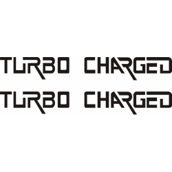 Turbo Charged Aircraft Decal/Sticker 1''high x 11''wide!