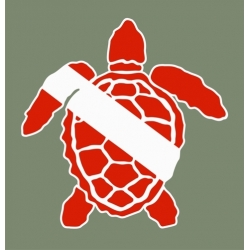 Turtle Scuba Diving Symbol,Vinyl/Decals!
