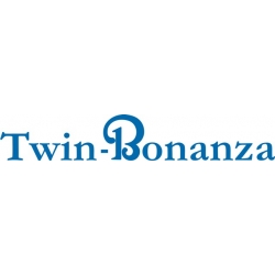 Twin Bonanza Aircraft Decal/Sticker 2.25''h x 13.5''w!