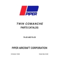 Piper Twin Comanche PA-30 and PA-39 Parts Catalog 753-646_v2022