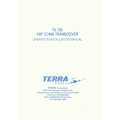 Terra TX 720 VHF Comm Transceiver Operator and Installation Manual 1900-0725-10