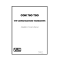 Val Com 760 VHF Communications Transceiver Installation/Owner's Manual 