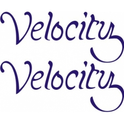 Velocity Aircraft Decal,Sticker 1.25''high x 2.75''wide!