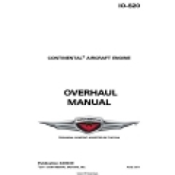 Continental IO-520 Series Engine X30039 Overhaul Manual 1977 - 2011