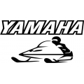 Yamaha Snowmobile Vinyl Sticker/Decal 10" wide by 7.5" high!